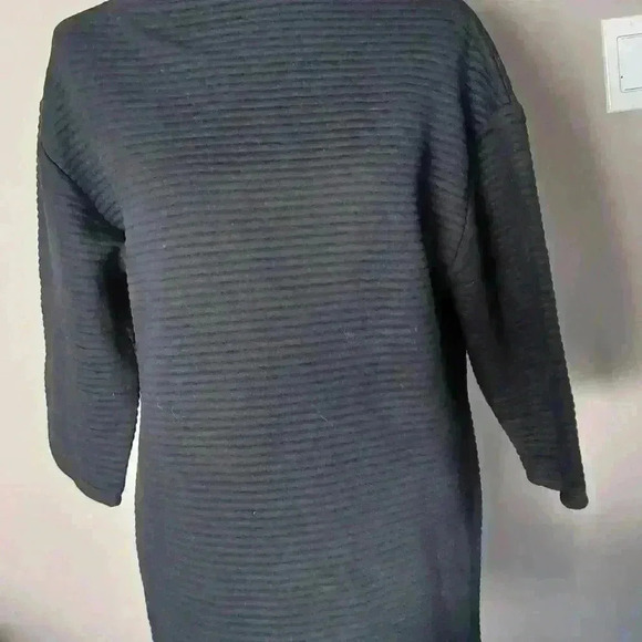 Zara Womens Black Knit Oversized Tunic Dress S - Picture 8 of 10